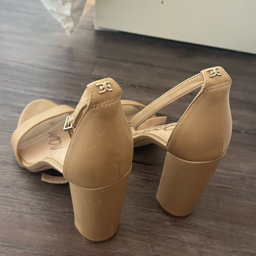 Nude Sam Edelman Block Heels - Picture 4 of 4
